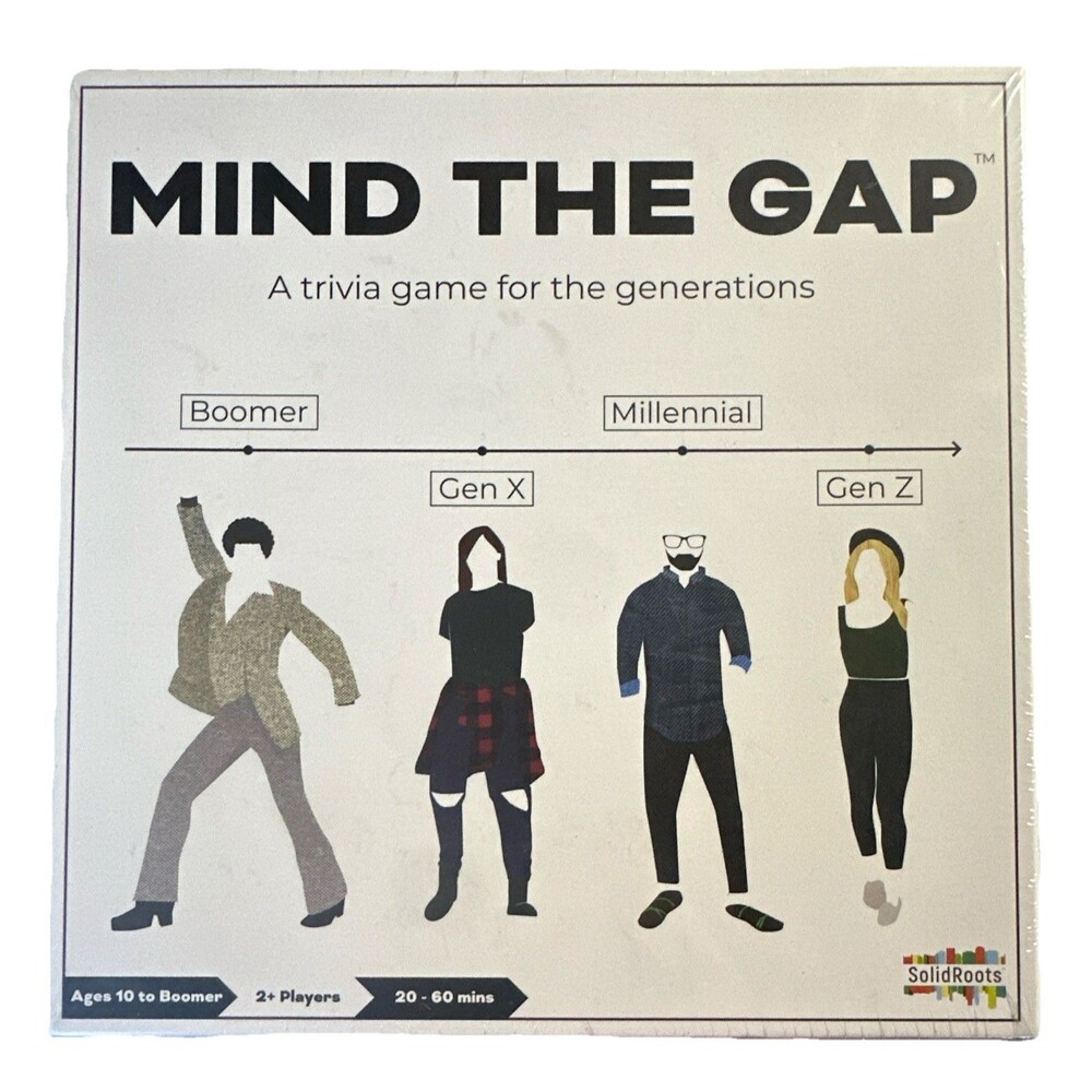 Mind The Gap Trivia Game SolidRoots Generations Party Game New Sealed